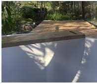 Wooden deck at LandCamp Villa Khao Yai