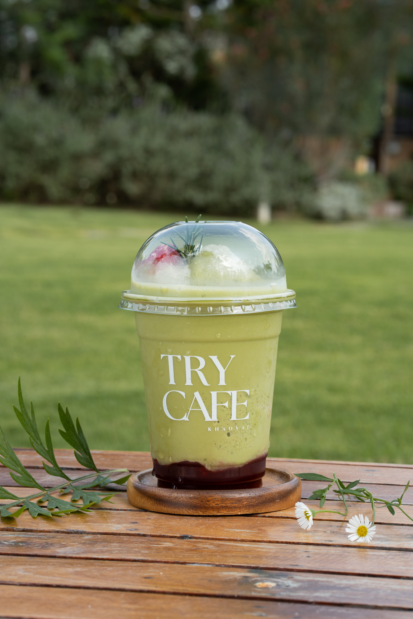 Thai tea in Try Cafe cup